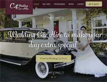 Tablet Screenshot of c4weddingcarhire.co.uk